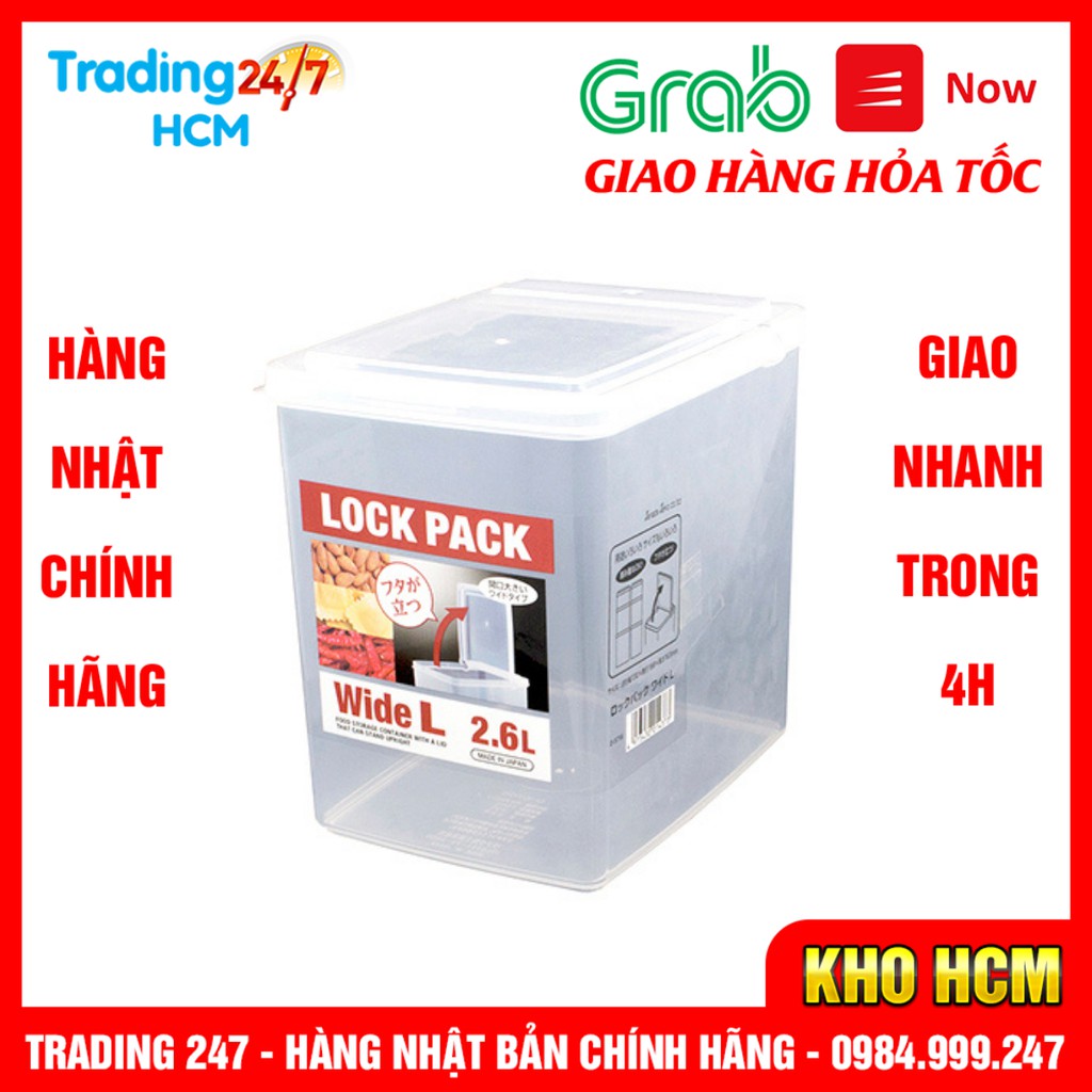 [Hỏa tốc HCM] Hộp đựng thực phẩm nắp mở đứng cao cấp SANADA an toàn cho sức khỏe Nhật Bản