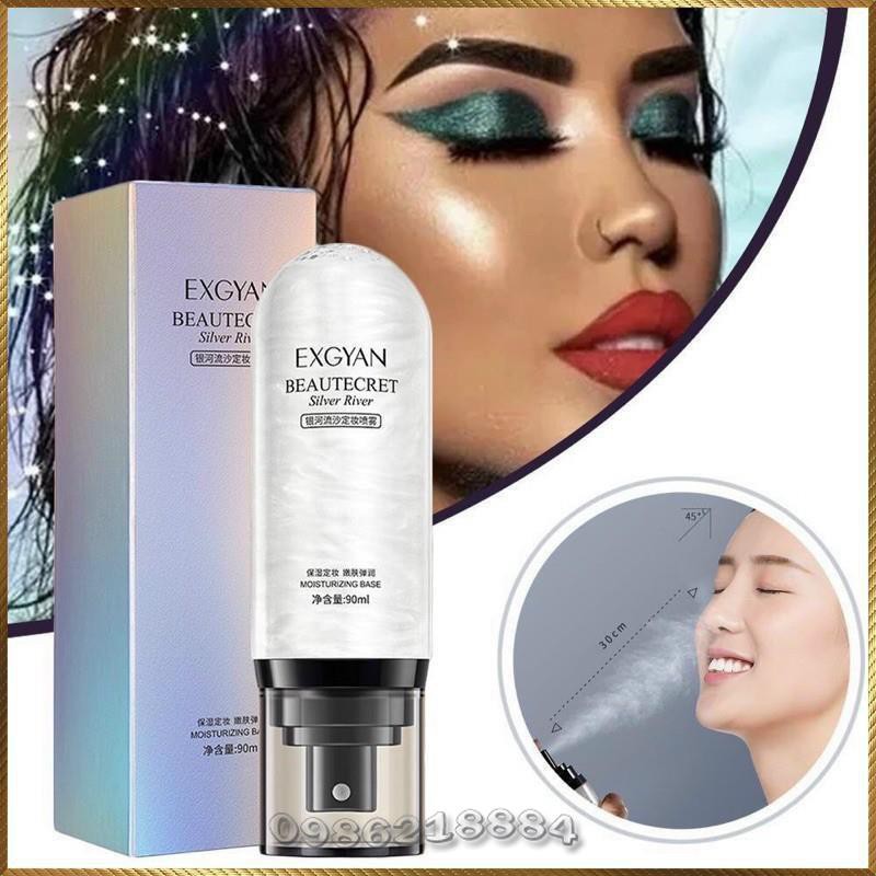 Xịt khóa lớp trang điểm lâu trôi giữ ẩm EXGYAN Beautecret Silver River ESR5