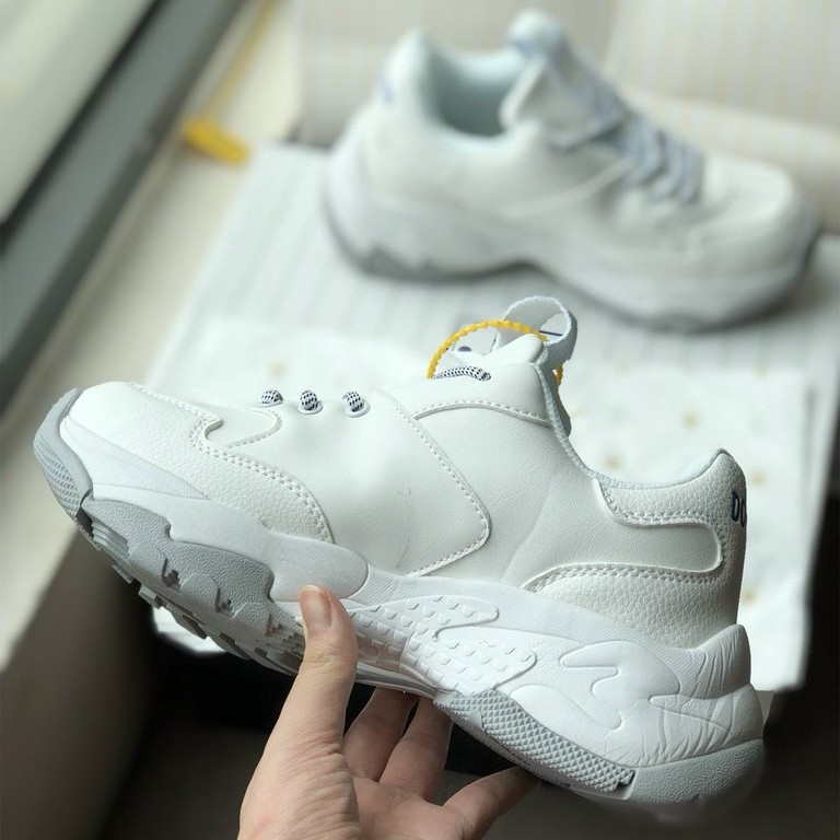 [Chuẩn 1/1] Giày thể thao sneaker nam/nữ da trắng đế xanh 1/1 , Giày LA