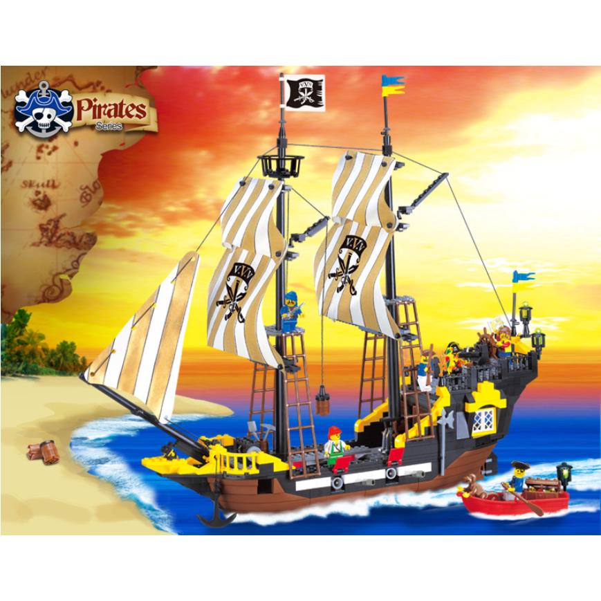 Enlighten 307 Pirate Ship Weapons Model Building Blocks Kids Educational Toys