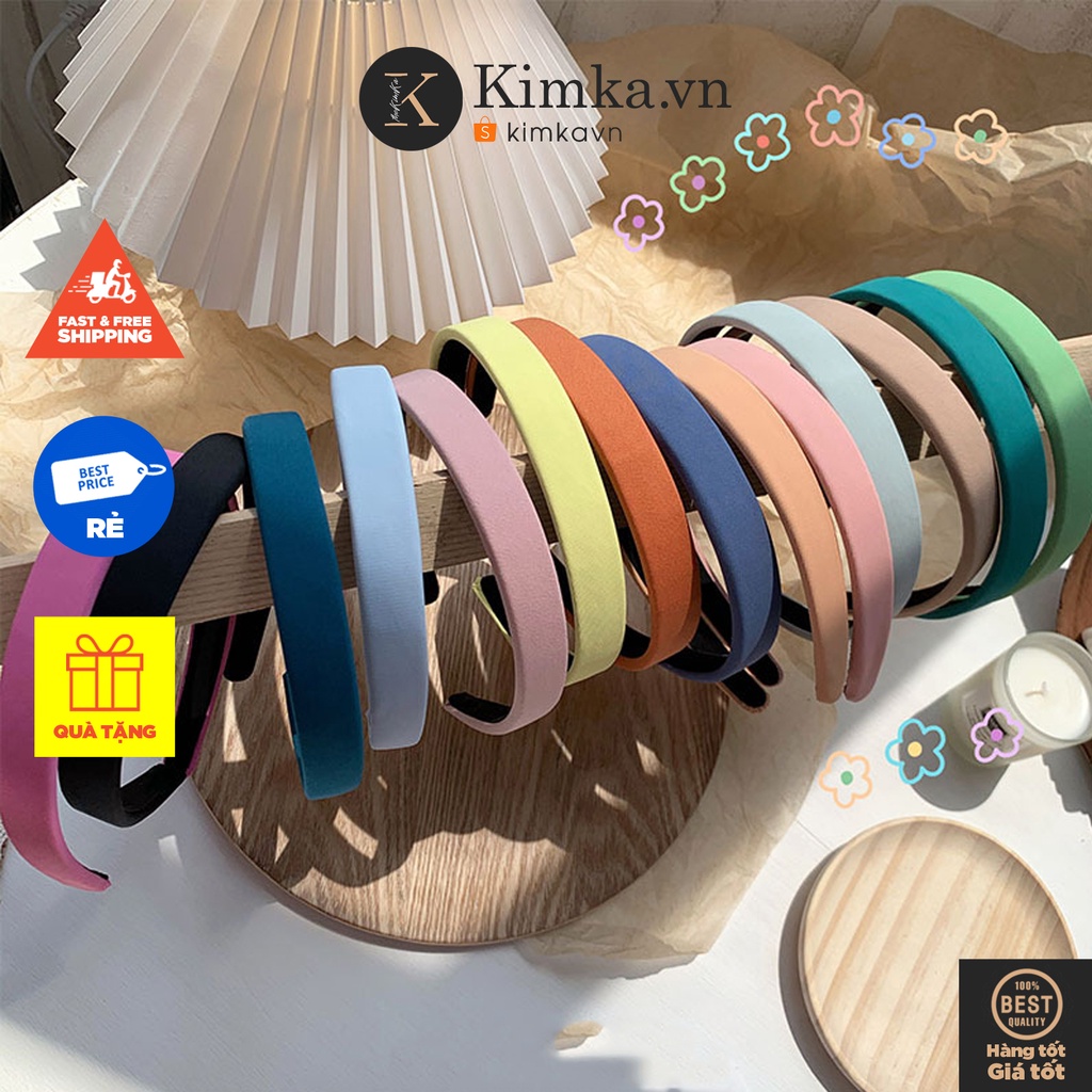 (0233) Bờm Tóc Vải Màu Pastel Trẻ Trung Ngọt Ngào Hàn Quốc