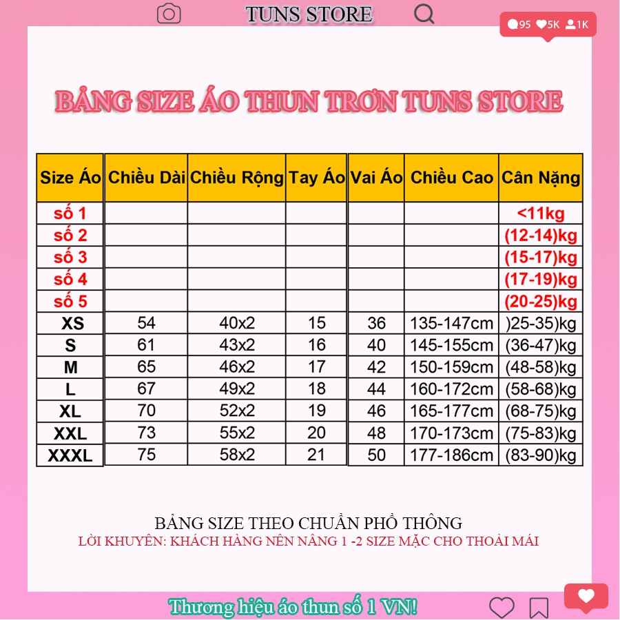 Áo Thun Trơn Nam Nữ Basic Tee Ngắn Tay Vải Cotton Thoáng Mát - TUNS STORE | BigBuy360 - bigbuy360.vn