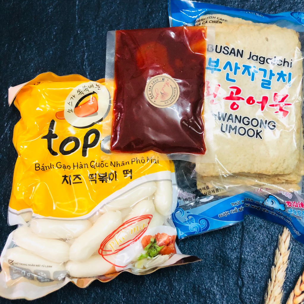COMBO 500G BÁNH GẠO PHÔ MAI KÈM SỐT CHẢ CÁ- CHỈ GIAO TẠI SÀI GÒN