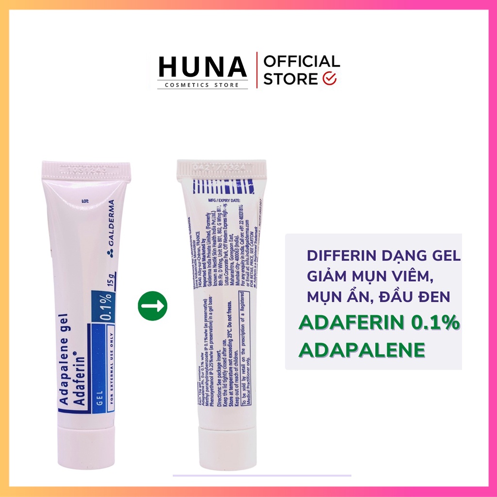 Kem Giảm Mụn Adapalene Gel 0.1%