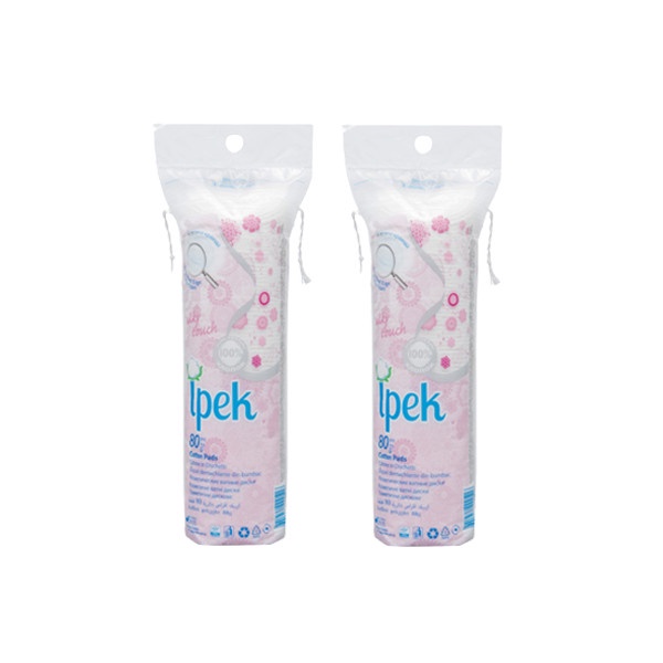 Bông Tẩy Trang Ipek Thổ Nhĩ Kì Cotton 100% 80 Miếng