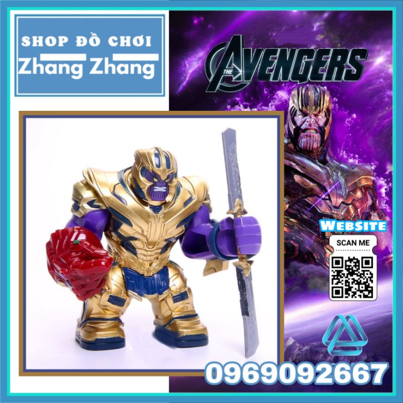 Đồ chơi Xếp hình Thanos trong Avengers Endgame mới nhất Bigfigures Minifigures WM963