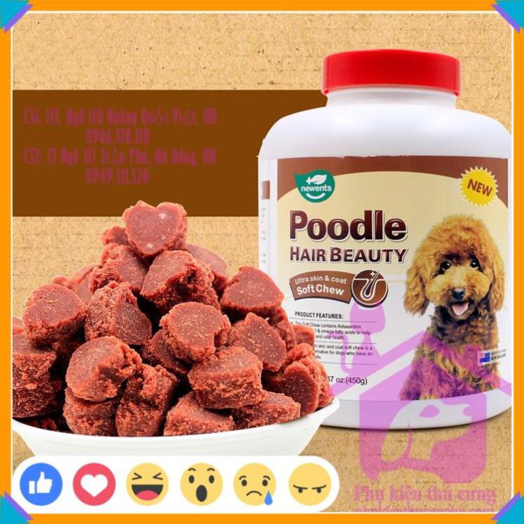 🎁CÓ MÃ GIẢM GIÁ🎁 Dưỡng mượt lông, giữ màu cho poodle - Bánh thưởng - phụ kiện chó mèo