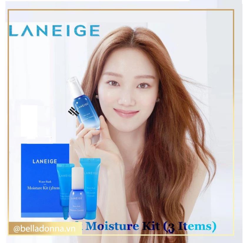 Bộ Kit Du Lịch 3 Món Dưỡng Ẩm Da Laneige Water Bank Moisture Kit 3 Items