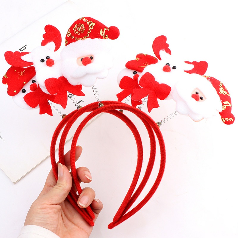 Quà tặng noel giáng sinh cho bé bờm noel có đèn les và nhiều đồ trang trí Merry Christmas