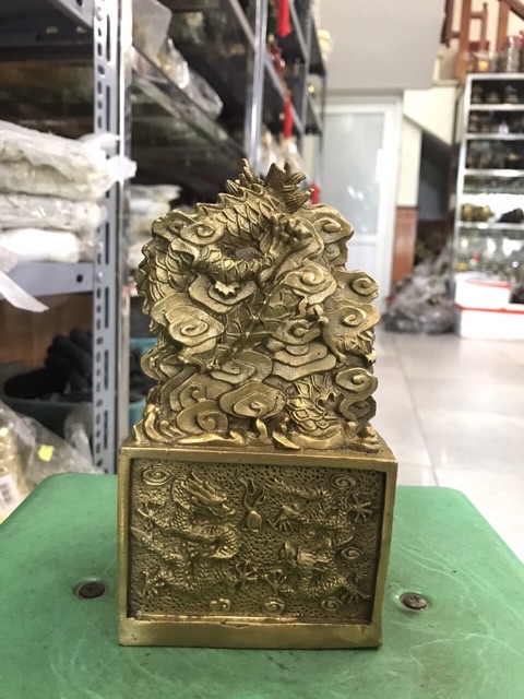 Ấn Rồng Vật Phẩm Phong Thuỷ Bằng Đồng