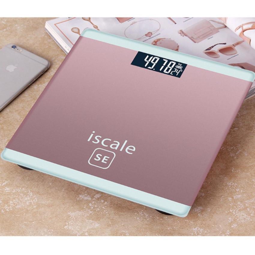 Cân điện tử cao cấp ISCALE cân người MAX 180kg-tặng kèm thước dây- cân sức khỏe(Khách chọn màu)