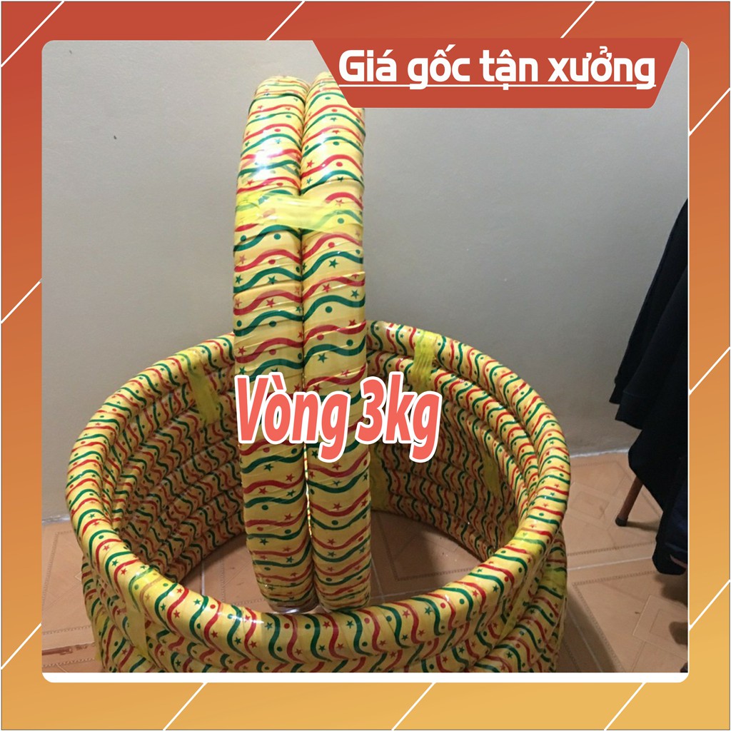 Vòng lắc mây giảm eo chập đôi Size khủng nặng 3kg giúp giảm mỡ bụng cực nhanh