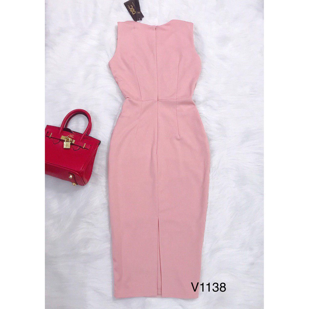 [ xả kho ] MiD Đầm hồng hoa 3D V1138 Mie Design kèm ảnh thật