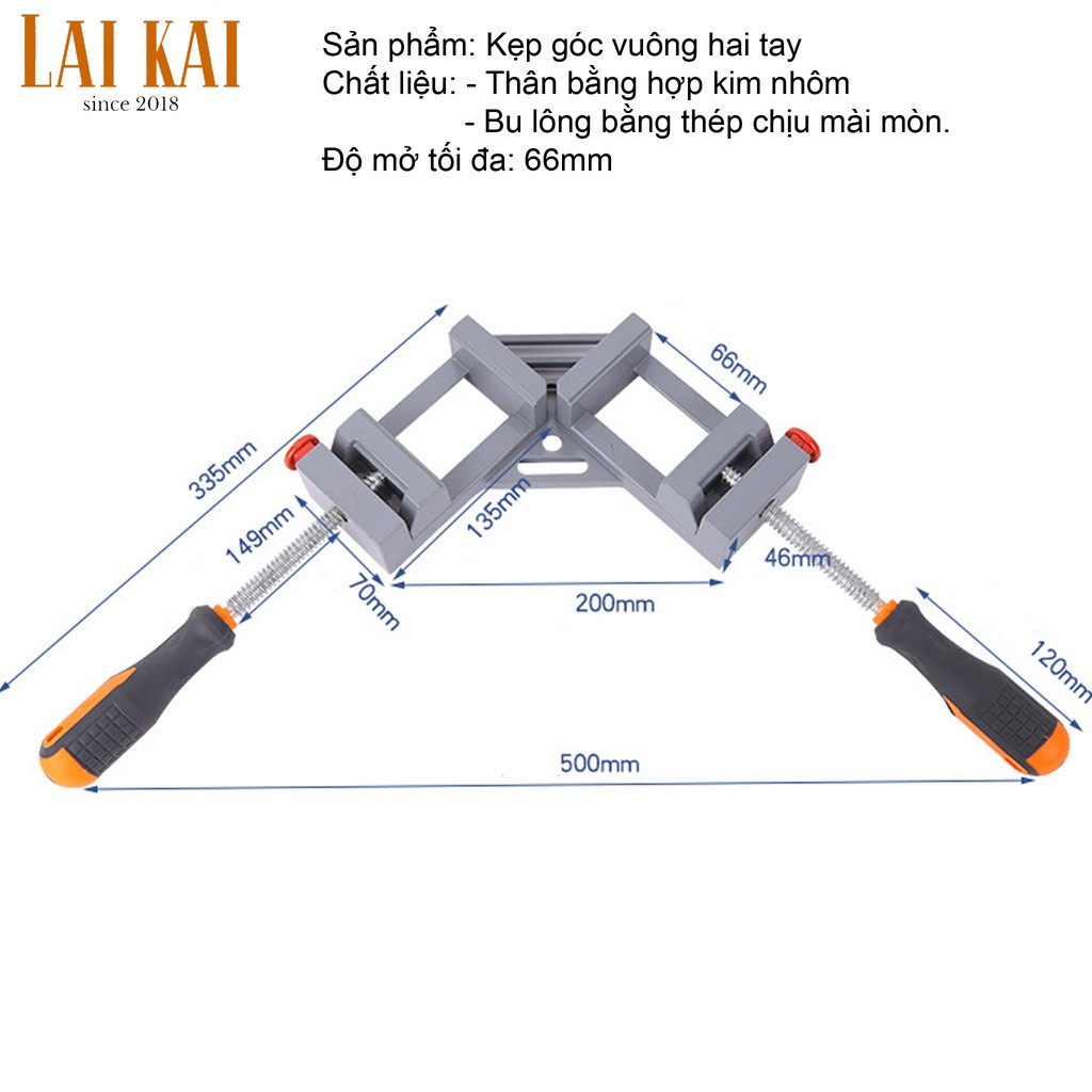 Kẹp góc vuông, vam kẹp vuông góc