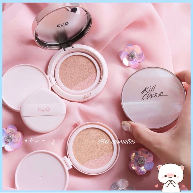Cushion Clio kill cover pink glow cream (tặng kèm lõi thay thế) | BigBuy360 - bigbuy360.vn