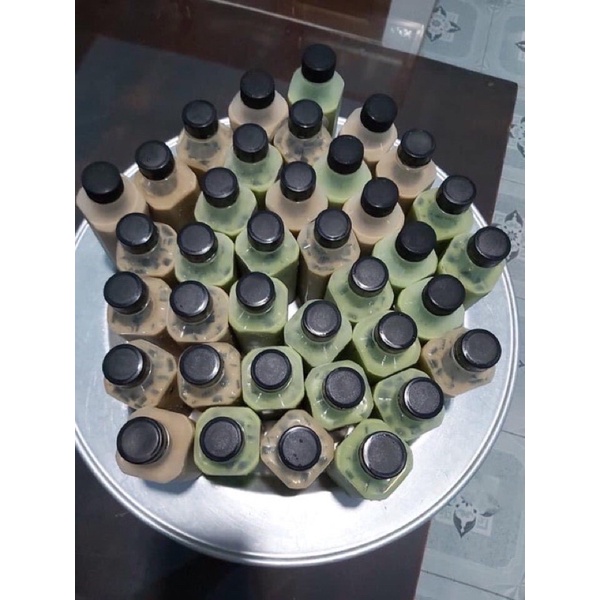 Combo 100 Chai VUÔNG TRƠN trà sữa+ nắp đen 330ml