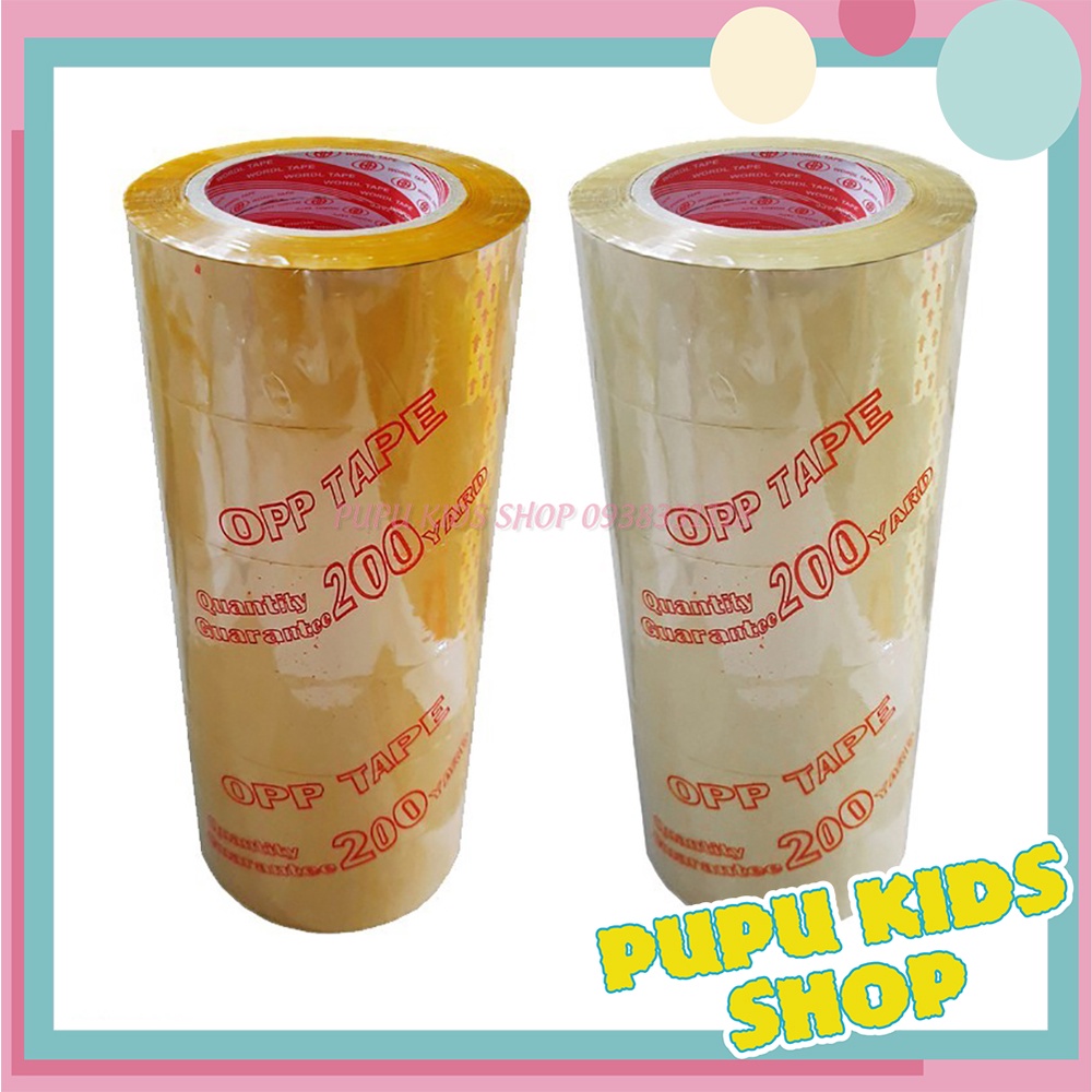 Băng Keo Đục, Băng Keo Trong, Dễ Vỡ 200 yard Siêu Dính, Siêu Tiết Kiệm (1 Cuộn)