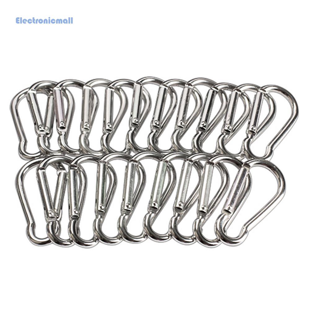 Set 20 móc khóa bằng hợp kim nhôm tiện dụng chất lượng cao