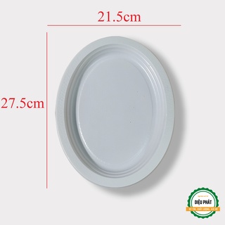 ⚡️ Dĩa Oval, Dĩa Xoài Nhựa Dùng 1 Lần 21.5 x 27.5cm (SL Tùy Chọn)