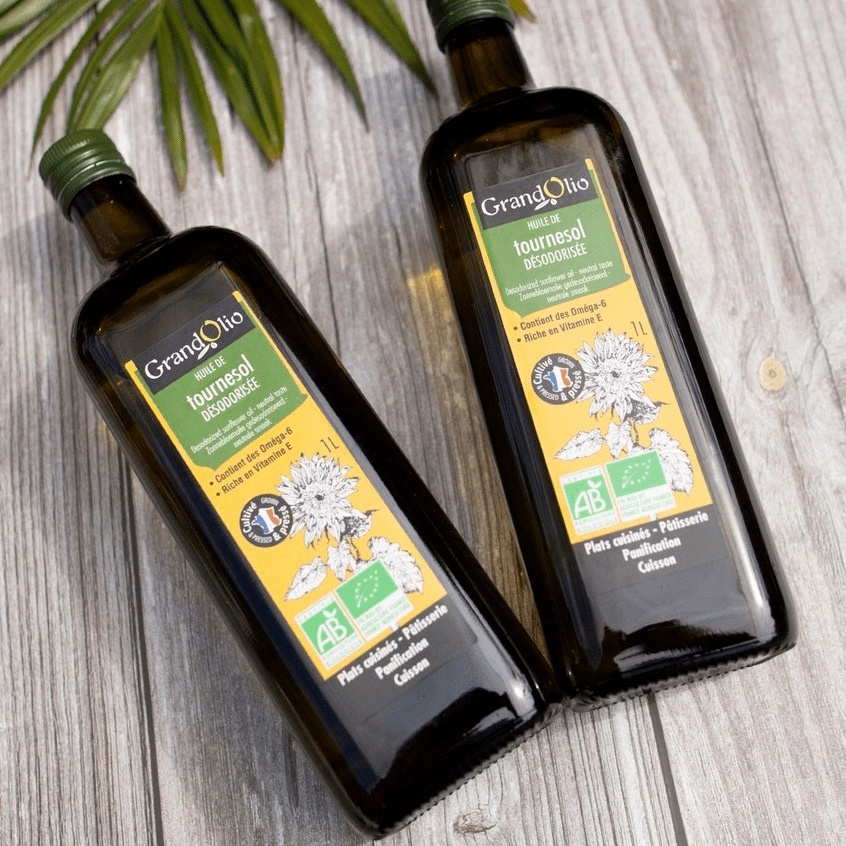 Dầu ăn hướng dương hữu cơ Grand Olio 1L