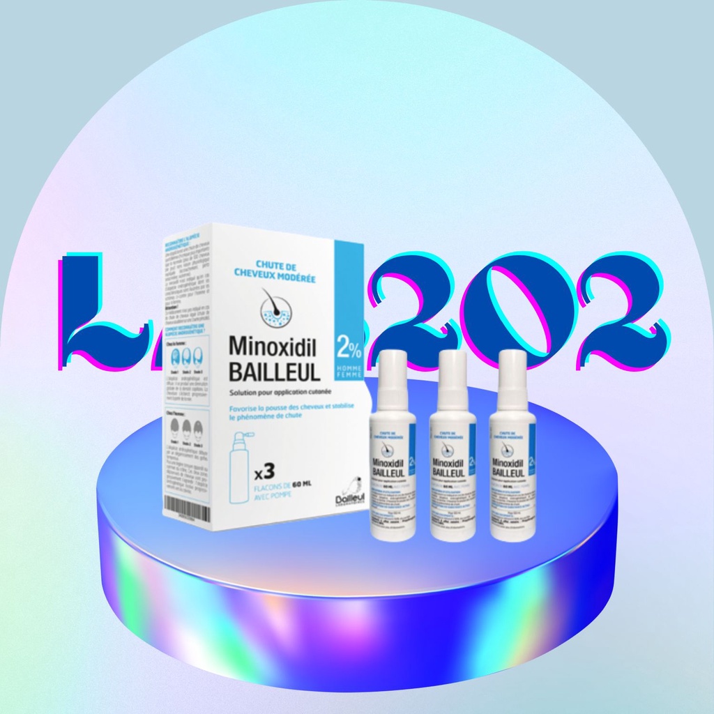 Chai xịt Minoxidil 2% và 5% ngăn rụng tóc, kích thích mọc tóc, chống hói