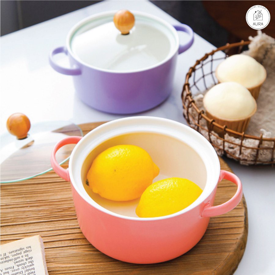 Tô mì sứ nắp thủy tinh trong suốt cao cấp 800ml