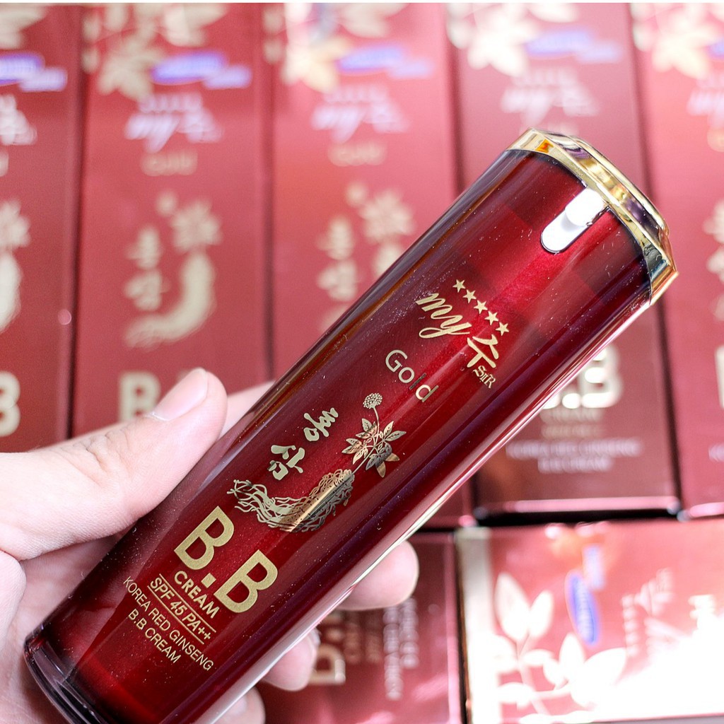 [TRỢ GIÁ] Kem Nền BB Cream Hồng Sâm Đỏ My Gold SPF45 PA++ 40ml có tác dụng dưỡng da, cấp ẩm chống nắng cực hiệu quả | BigBuy360 - bigbuy360.vn