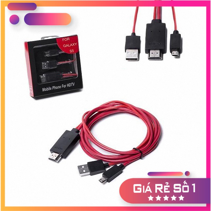 Dây Cáp HDMI MHL Kết Nối Điện Thoại Ra Cổng TiVi Full HD |Phutuan91