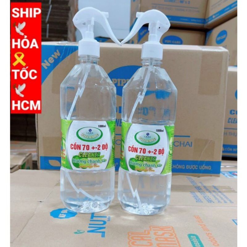 ( HCM ) CHAI 1 LÍT 70 độ DUNG DỊCH SÁT KHUẨN ,CỒN thơm y TẾ 70° ĐỘ CÓ HƯƠNG THƠM  ,chính hãng PIPI CARE