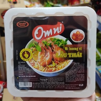 Mì Tôm chanh Omni bát 75g