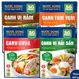 Nước dùng canh SG Food (tomyum/canh chua/nấm/hải sản) 60g