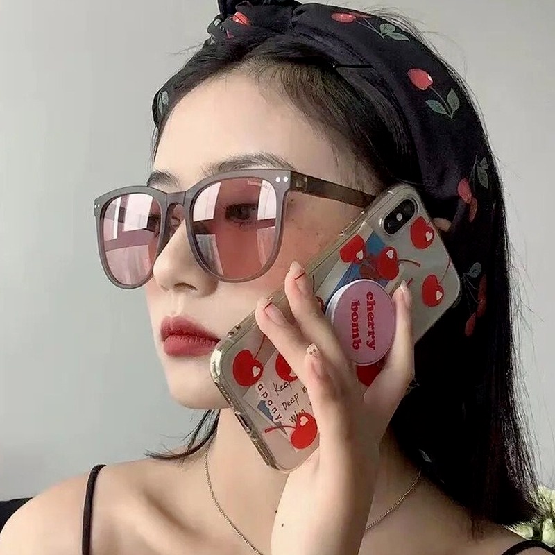 Kính mát gọng tròn chống tia UV thời trang Hàn Quốc cho nam và nữ