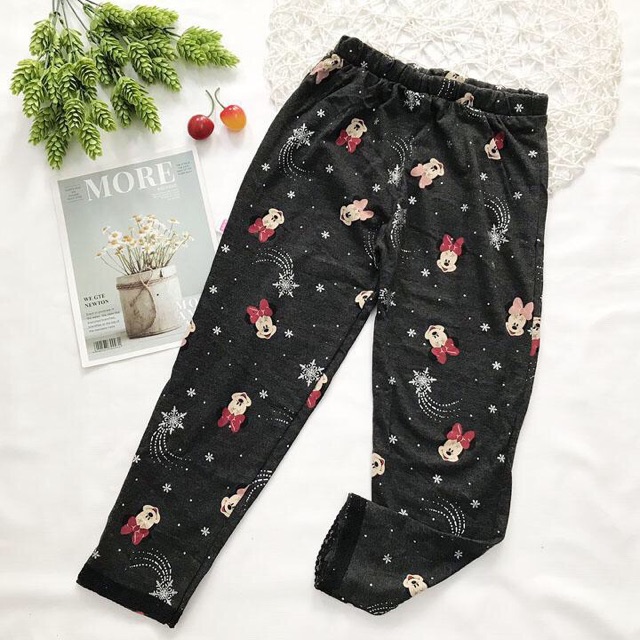 Quần legging dài bé gái từ 20-24kg thun cotton 4 chiều - QG32