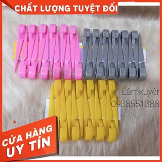 Kẹp  nhựa PP chia xước tóc vỉ 12 cái giá rẻ siêu đẹp bền 💝 FREESHIP 💝 chuyên dụng cho salon tóc nam nữ spa barber shop 💝