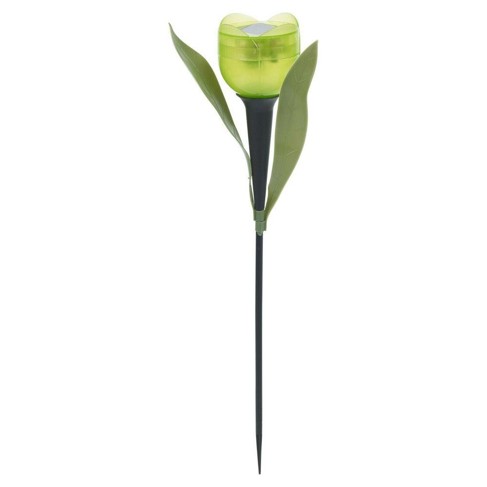 Set 6 Đèn Trang Trí Lối Đi Sân Vườn Sử Dụng Năng Lượng Mặt Trời Hình Bông Hoa