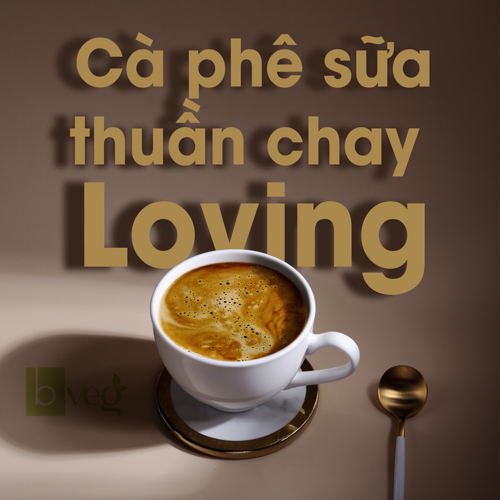 Cà phê sữa thuần chay Loving [vegan instant coffee] chứa bào tử nấm Linh Chi tốt cho sức khỏe | BigBuy360 - bigbuy360.vn