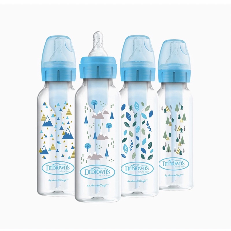 Bình Sữa Dr Brown Option PLUS hoạ tiết 250ml (mẫu mới)