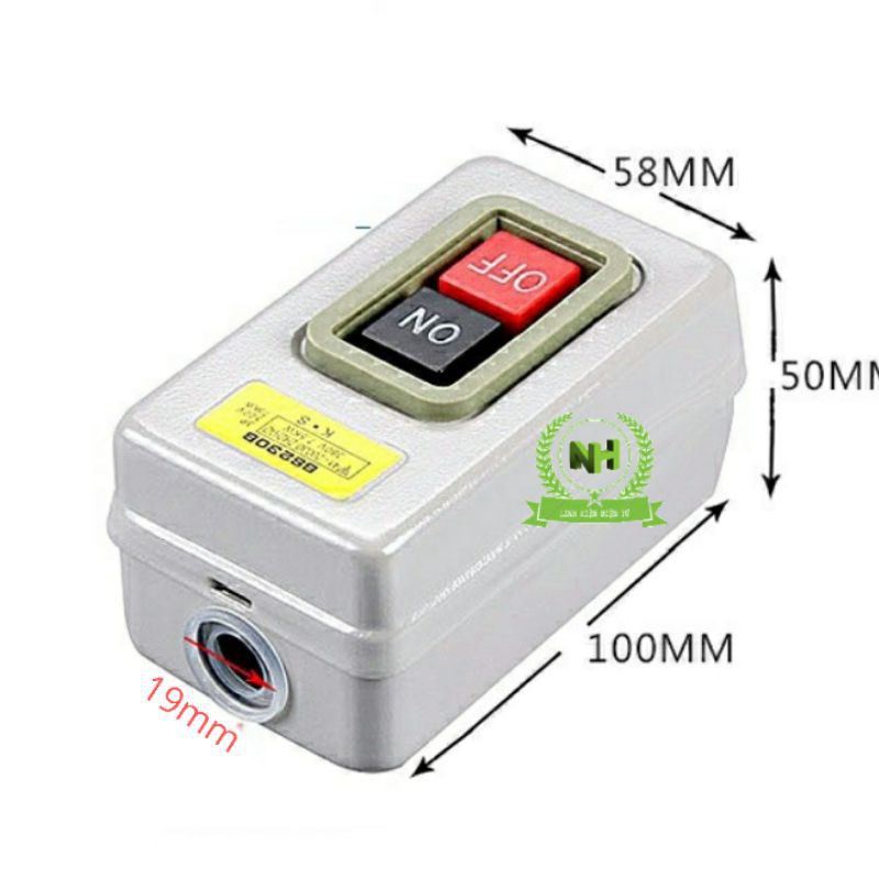Nút Nhấn Công Tắc 3P ON/OFF BS211B, BS216B, BS230B 1.5KW, 2.2KW, 3.7KW Loại Tốt