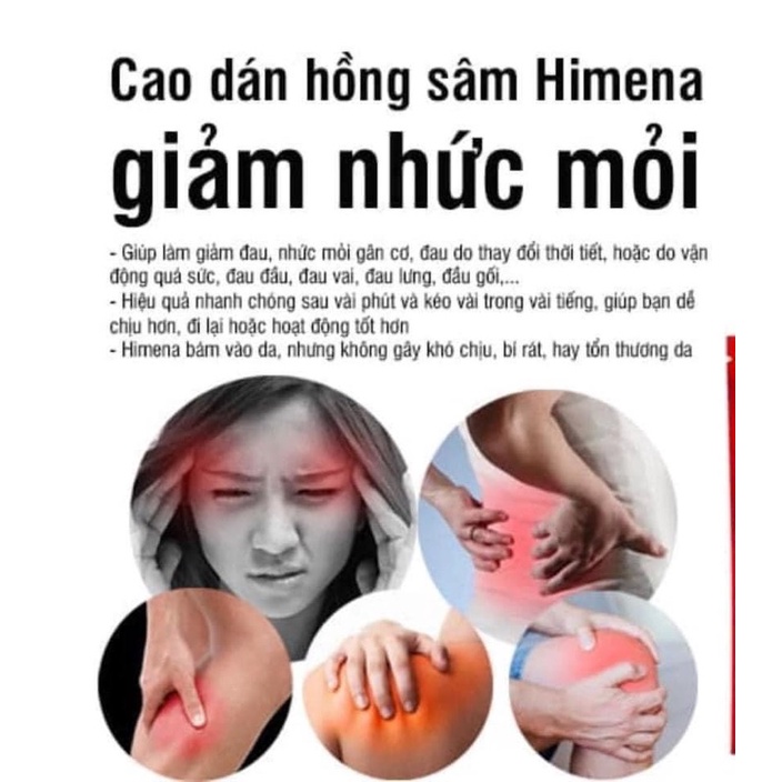 MIẾNG CAO DÁN HỒNG SÂM HIMENNA