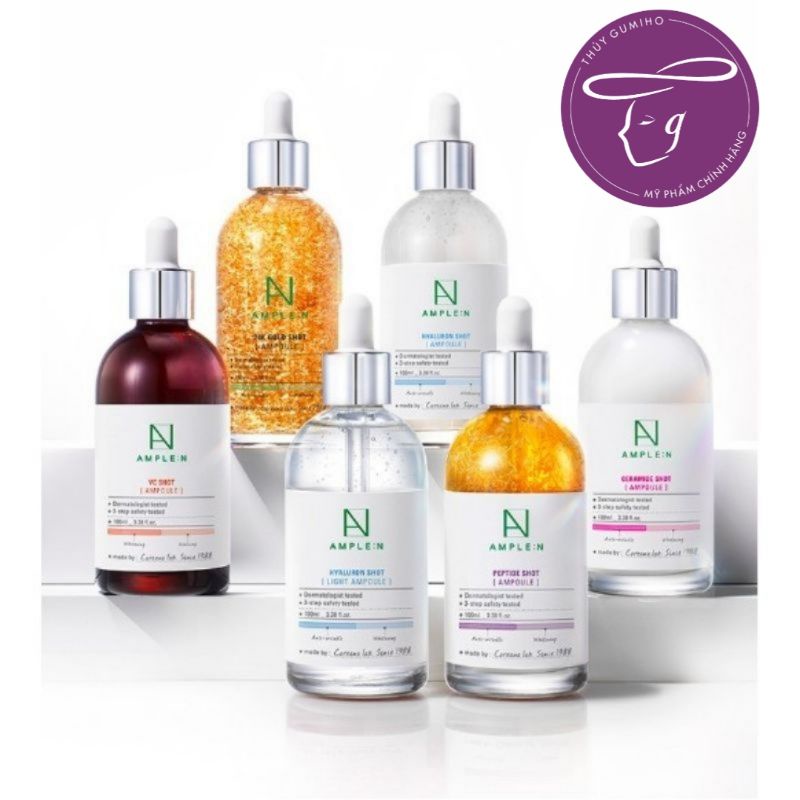 Tinh chất dưỡng Coreana AMPLE:N peptide/ hyaluronic/ vitamin c/ peeling shot ampoule