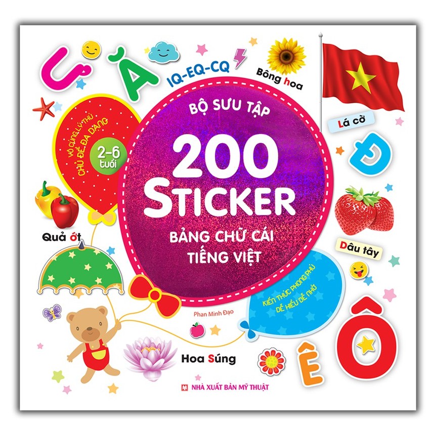 Sách - Bộ sưu tập 200 sticker - Bảng chữ cái tiếng Việt