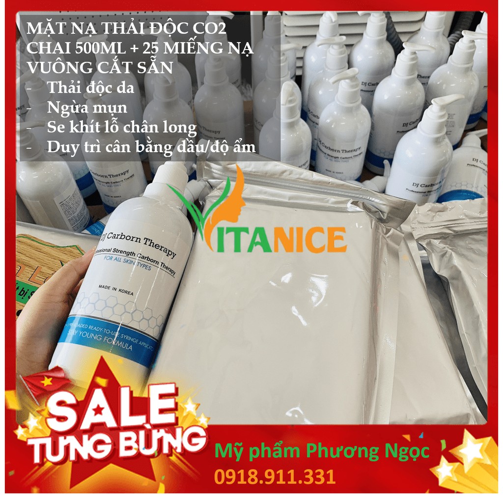 Mặt Nạ CO2 DJ Carborn Therapy GIÚP DA THẢI ĐỘC