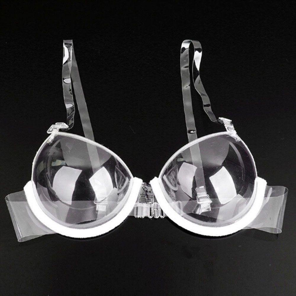 Áo Ngực TPU &amp; PVC Trong Suốt 3 / 4 Cup Nâng Ngực Quyến Rũ
