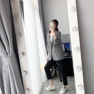 Blazer kẻ 1 lớp
