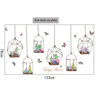Decal Giỏ Hoa SK7174