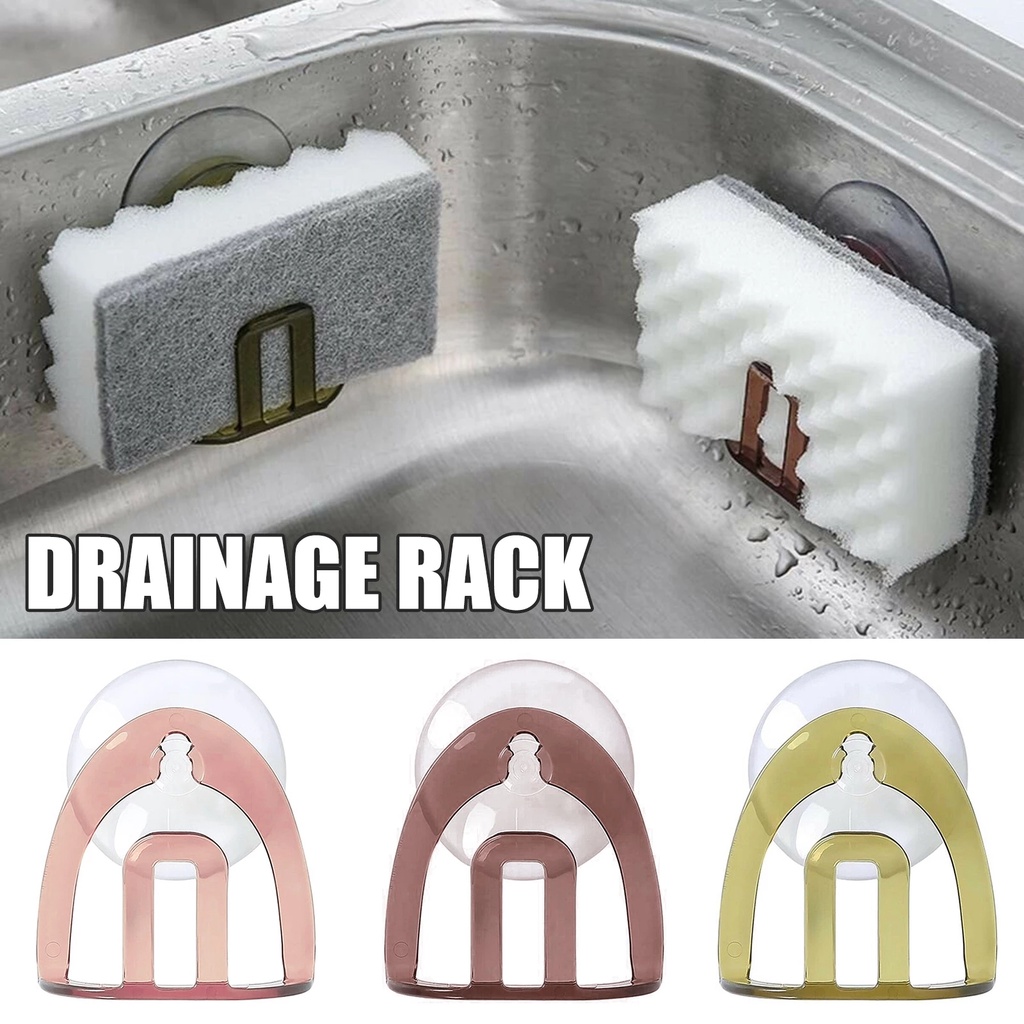 Giá đỡ miếng rửa chén/ xà phòng gắn tường tiết kiệm không gian tiện dụng cho nhà bếp