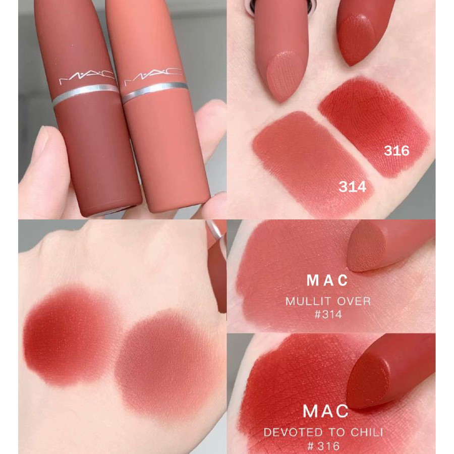 Son môi MAC Powder Kiss Lipstick 3g [Phiên bản giới hạn] LIMITTED 2020 full box hãng. 4.8 - yenthu