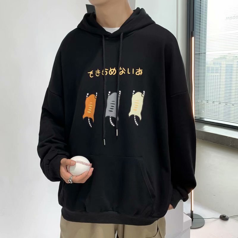 2 Colors【M-XXL】Sweatshirt personality Printing Long Sleeve Hoodie Sweater Coat Couple Outfit Casual Outerwear Loose | BigBuy360 - bigbuy360.vn