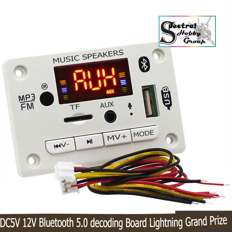 Mạch khuếch đại Giải Mã Âm Thanh Bluetooth 5.0 Màn LCD 12V JQ-D106BT Amplifier Bluetooth speaker