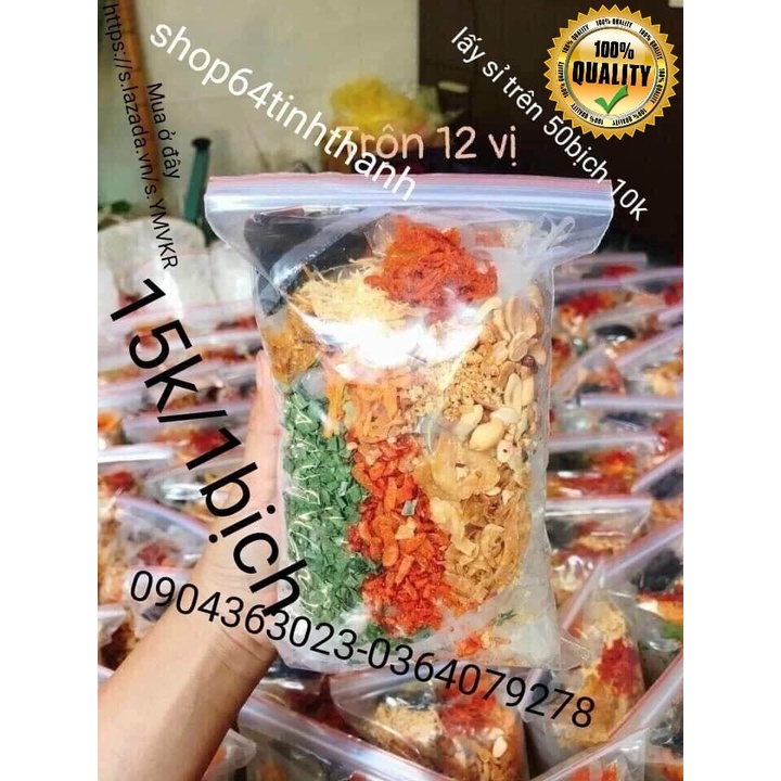 1 bịch bánh tráng trộn miền tây nam bộ ngon chất ngất với khô bò khô mực sate bơ shop chuyen si tại gia số lượng lớn